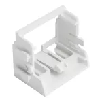 Adapter montażowy do złączek 10-przewodowych seria 221, 4 mm²; biały