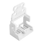 Adapter montażowy z odciążeniem przewodów do złączek 10-przewodowych seria 221, 4 mm²; biały