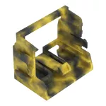 Adapter montażowy do złączek 10-przewodowych seria 221, 4 mm², ciemnoszary-żółty