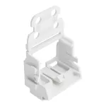 Adapter montażowy z odciążeniem przewodów do złączek 10-przewodowych seria 221, 4 mm²; biały