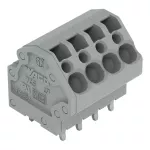 Złączka do płytek drukowanych 4 mm² RM 5 mm 3-bieg, szara 745-3103