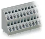 2-piętrowa złączka do płytek drukowanych 2,5 mm² RM 5 mm 6-bieg, szara 736-203