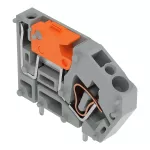 Modularna złączka do płytek drukowanych z łącznikiem nożowym 2,5 mm² RM 5 mm, szara