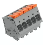 Złącze do PCB dźwignia 16 mm² raster 10 mm 5-bieg., szary