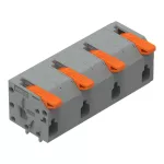 Złączka do płytek drukowanych dźwignia 1,5 mm² raster 11,5mm 4-bieg, szara 2601-1504