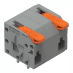 Złączka do płytek drukowanych dźwignia 1,5 mm² raster 11,5mm 2-bieg, szara 2601-1502