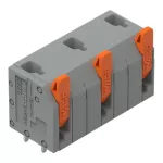 Złączka do płytek drukowanych dźwignia 1,5 mm² raster 11,5mm 3-bieg, szara 2601-3503