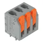 Złącze do PCB dźwignia 2,5 mm² raster 5 mm 3-bieg., szary
