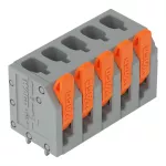 Złącze do PCB dźwignia 2,5 mm² raster 5 mm 5-bieg., szary