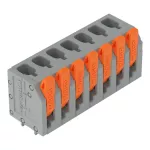 Złącze do PCB dźwignia 2,5 mm² raster 5 mm 7-bieg., szary