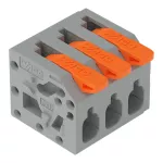 Złącze do PCB dźwignia 2,5 mm² raster 5 mm 3-bieg., szary