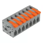 Złącze do PCB dźwignia 2,5 mm² raster 5 mm 7-bieg., szary