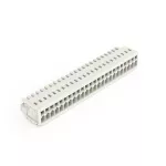 1-przewodowe gniazdo CAGE CLAMP®, pełna ochrona przed błędnym wetknięciem, jasnoszary 734-124