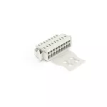 1-przewodowe gniazdo CAGE CLAMP®, pełna ochrona przed błędnym wetknięciem, jasnoszary 734-120/037-000