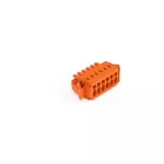 1-przewodowe gniazdo CAGE CLAMP®, pełna ochrona przed błędnym wetknięciem, pomarańczowa 734-206/037-000