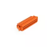 1-przewodowe gniazdo CAGE CLAMP®, pełna ochrona przed błędnym wetknięciem, pomarańczowa 734-212/037-000