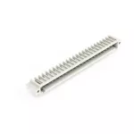 Wtyk THT pin lutowniczy 1,0 x 1,0 mm konstrukcja kątowa, jasnoszary