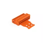 Wtyk 1-przewodowy CAGE CLAMP®, pełna ochrona przed błędnym wetknięciem. pomarańczowa 734-340/034-000