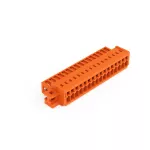 Wtyk 1-przewodowy CAGE CLAMP®, pełna ochrona przed błędnym wetknięciem. pomarańczowa 734-346/019-000