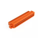 Wtyk 1-przewodowy CAGE CLAMP®, pełna ochrona przed błędnym wetknięciem. pomarańczowa 734-350/019-000