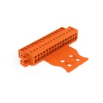 Wtyk 1-przewodowy CAGE CLAMP®, pełna ochrona przed błędnym wetknięciem. pomarańczowa 734-346/019-000/035-000