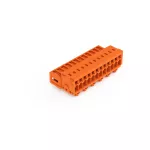 Wtyk 1-przewodowy CAGE CLAMP®, pełna ochrona przed błędnym wetknięciem. pomarańczowa 734-342/018-000