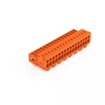 Wtyk 1-przewodowy CAGE CLAMP®, pełna ochrona przed błędnym wetknięciem. pomarańczowa 734-346/018-000