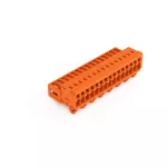 Wtyk 1-przewodowy CAGE CLAMP®, pełna ochrona przed błędnym wetknięciem. pomarańczowa 734-345/018-000