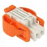 Gniazdo 1-przewodowe dźwignia Push-in CAGE CLAMP®, jasnoszary 2734-1102/038-000