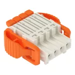 Gniazdo 1-przewodowe dźwignia Push-in CAGE CLAMP®, jasnoszary 2734-1104/038-000