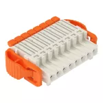 Gniazdo 1-przewodowe dźwignia Push-in CAGE CLAMP®, jasnoszary 2734-1108/038-000