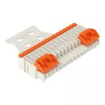 Gniazdo 1-przewodowe dźwignia Push-in CAGE CLAMP®, jasnoszary