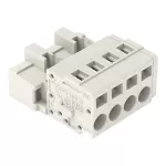 Wtyk 1-przewodowy CAGE CLAMP®, pełna ochrona przed błędnym wetknięciem, jasnoszary 721-604