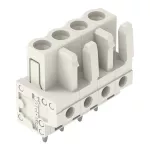 Gniazdo THT Pin lutowniczy 0,6 x 1,0 mm konstrukcja prosta, jasnoszare 722-134