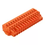 1-przewodowe gniazdo CAGE CLAMP®, pomarańczowa 231-314/107-000