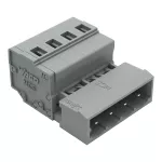 Wtyk 1-przewodowy CAGE CLAMP®, szary 231-604