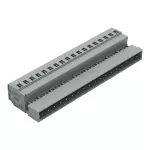 Wtyk 1-przewodowy CAGE CLAMP®, szary 231-618