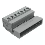 Wtyk 1-przewodowy CAGE CLAMP®, szary 231-607/018-000