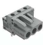 Gniazdo THT Pin lutowniczy 0,6 x 1,0 mm konstrukcja kątowa, szare 232-233