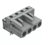 Gniazdo THT Pin lutowniczy 0,6 x 1,0 mm konstrukcja kątowa, szare 232-234