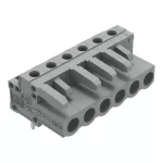 Gniazdo THT Pin lutowniczy 0,6 x 1,0 mm konstrukcja kątowa, szare 232-236