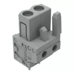 Gniazdo THT Pin lutowniczy 0,6 x 1,0 mm konstrukcja prosta, szare 232-132