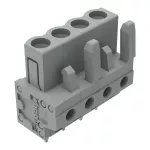 Gniazdo THT Pin lutowniczy 0,6 x 1,0 mm konstrukcja prosta, szare 232-134