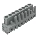 Gniazdo THT Pin lutowniczy 0,6 x 1,0 mm konstrukcja prosta, szare 232-138