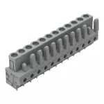 Gniazdo THT Pin lutowniczy 0,6 x 1,0 mm konstrukcja prosta, szare 232-142