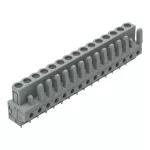 Gniazdo THT Pin lutowniczy 0,6 x 1,0 mm konstrukcja prosta, szare 232-145