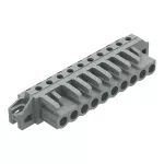 Gniazdo THT Pin lutowniczy 0,6 x 1,0 mm konstrukcja kątowa, szare 232-240/031-000