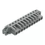 Gniazdo THT Pin lutowniczy 0,6 x 1,0 mm konstrukcja kątowa, szare 232-241/031-000