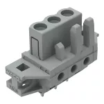 Gniazdo THT Pin lutowniczy 0,6 x 1,0 mm konstrukcja prosta, szare 232-133/031-000