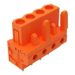 Gniazdo THT Pin lutowniczy 0,6 x 1,0 mm konstrukcja prosta, pomarańczowa 232-164